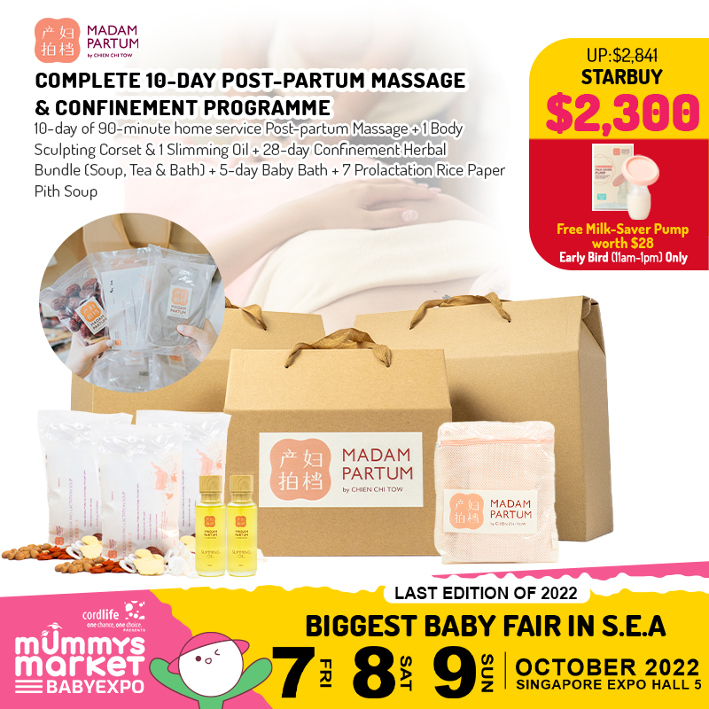 Madam Partum Complete 10-day of Post-Partum Recovery Massage & TCM Confinement Care